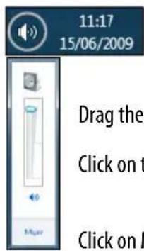 PACKARD BELL EasyNote Butterfly S - Adjusting the Volume - 1