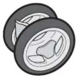 GRACO FastAction Fold - Front Wheels • Les roues avant - 1