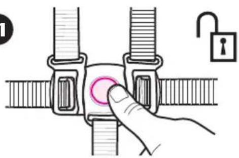 GRACO FastAction Fold - Point Buckle • Boucle à 3 point - 1