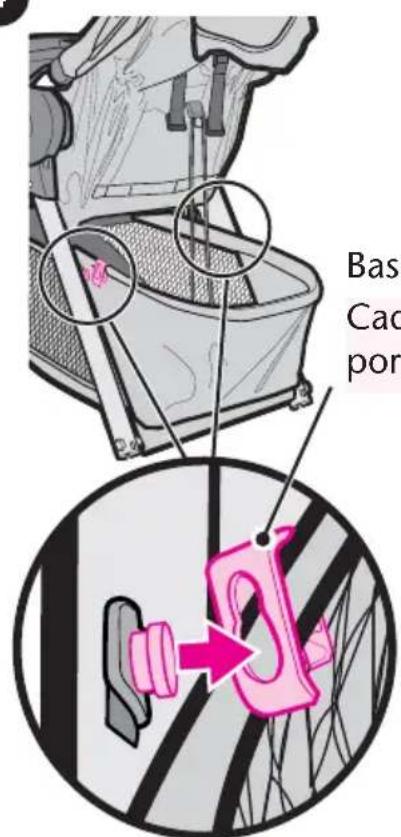 GRACO FastAction Fold - Basket Assembly (On certain models) • Montage du porte-bagages (On certain models) - 1