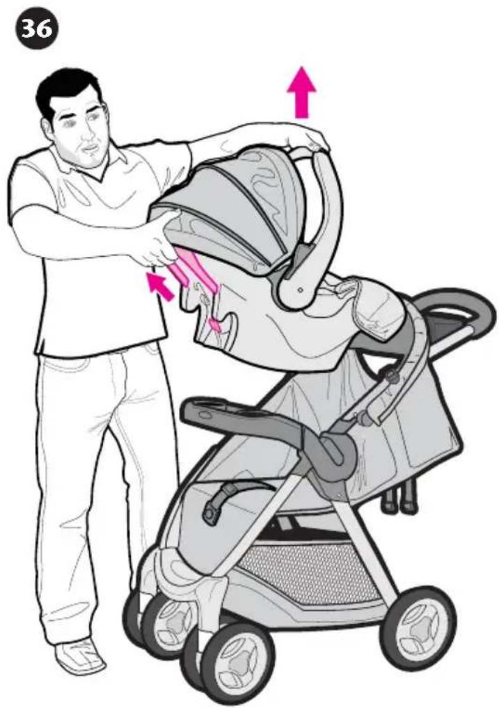 GRACO FastAction Fold - • Pour fixer le dispositif de retenue pour bébé Graco® - 3