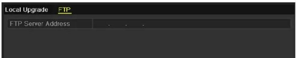 Local Upgrade FTP FTP Server Address . . .