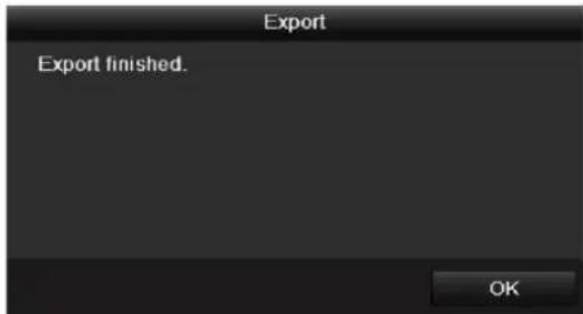 Export Export finished. OK