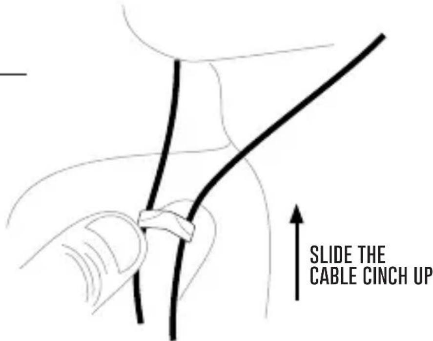 SLIDE THE CABLE CINCH UP