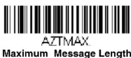 HONEYWELL 7980G-2USBC-0 - Aztec Code Message Length - 2