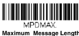 HONEYWELL 7980G-2USBC-0 - MicroPDF417 Message Length - 2