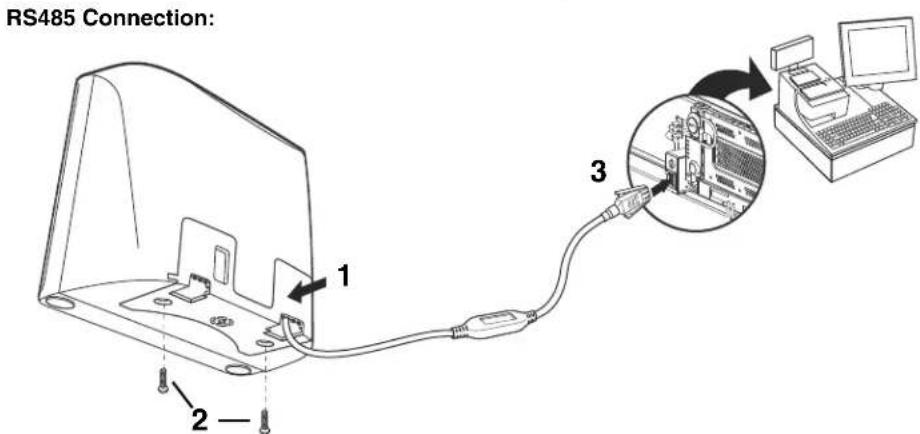 RS485 Connection: 1 2 3