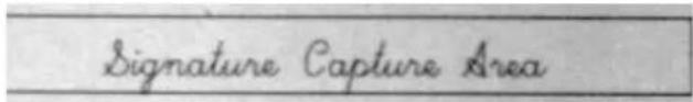 Signature Capture Area