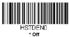 HSTDENO. * Off