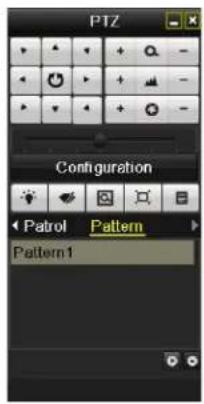 PTZ Configuration Patrol Pattern Pattern1