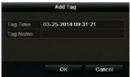 Add Tag Tag Time 03-25-2014 09:31:21 Tag Name OK Cancel