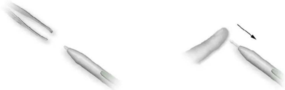 WACOM PenPartner USB - REPLACING THE PEN TIP - 1