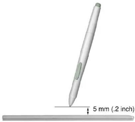 5 mm (.2 inch)