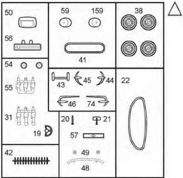 Revell Chevy Impala Police Car - Verwendete Symbole/Used Symbols - 9