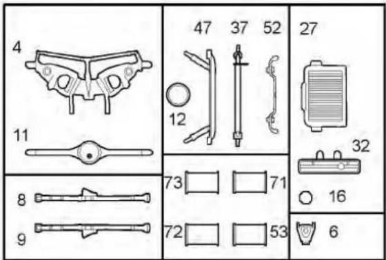 Revell Chevy Impala Police Car - Verwendete Symbole/Used Symbols - 7