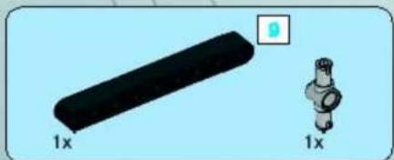 Illustration of a black cylindrical object labeled '1x' next to a metallic cylindrical component (no text or symbols on the object itself)
