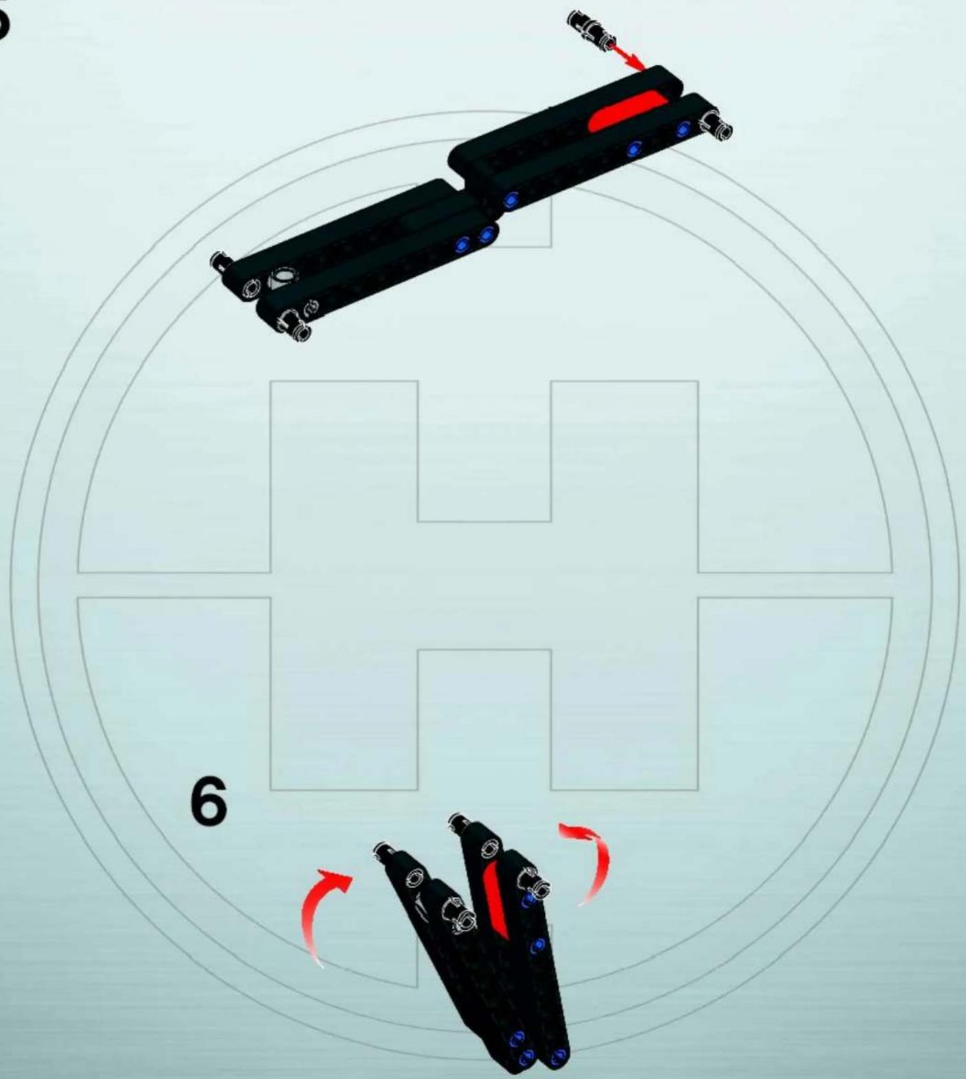 Illustration of a black mechanical device with red and blue components floating above a circular grid pattern, no text or symbols present.