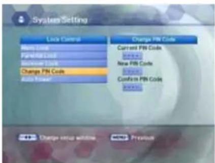 System Setting Lock Control Change PIN Code New Code Current PIN Code Functional Code New PIN Code Electronic Code Conform PIN Code Change PIN Code Active Path www.nuca.cn Change setup utilities www.pivision