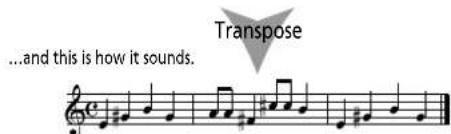 ...and this is how it sounds. Transpose