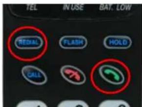 TEL IN USE BAT. LOW REDIAL FLASH HOLD CALL