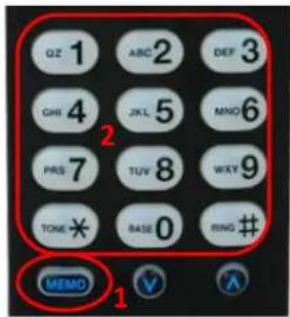 QZ 1 ABC 2 DEF 3 GHI 4 JKL 5 MNO 6 PAS 7 TUV 8 WXY 9 TONE ✖ BASE 0 RING # MEMO 1