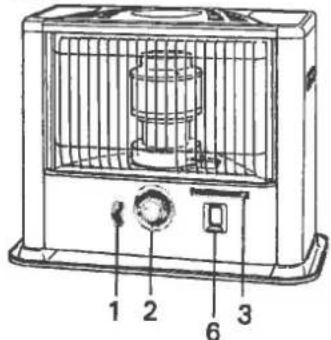Technical diagram of a portable air conditioner unit with labeled components