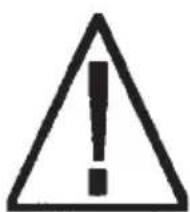 Warning symbol with exclamation mark inside a triangle