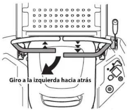 TROY-BILT Mustang 46 XP - Realizar un giro mientras se conduce marcha atrás - 1