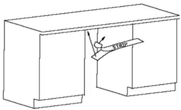 BAUMATIC BFD63SS - e) THEN, APPLY THE CONDENSATION STRIP. - 1
