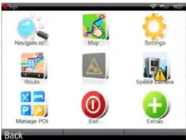 Sygic Fleet Navigation 2D software - The Navigation Screen - 2