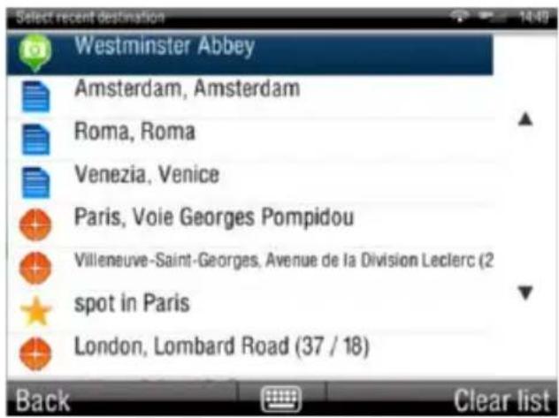 Sygic Fleet Navigation 2D software - Main menu> - 3