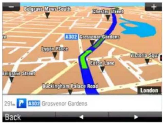 Sygic Fleet Navigation 2D software - Route Menu - 6