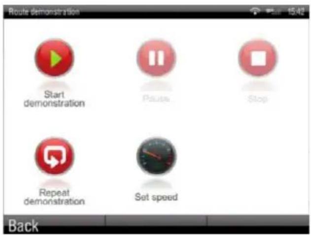 Sygic Fleet Navigation 2D software - Route Menu - 7