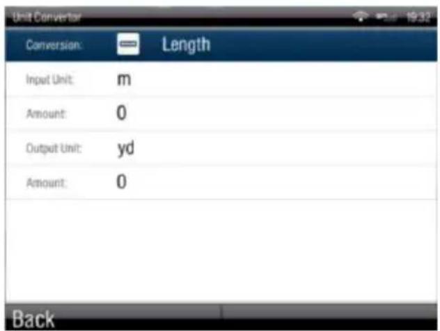 Sygic Fleet Navigation 2D software - Unit Convertor - 1