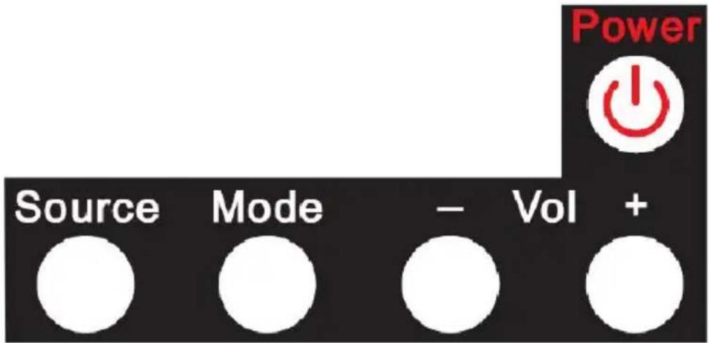 Power Power Source Mode - Vol +