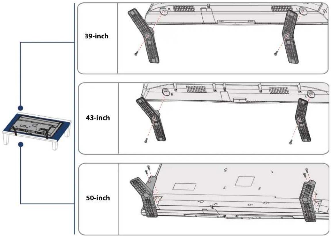 39-inch 43-inch 50-inch