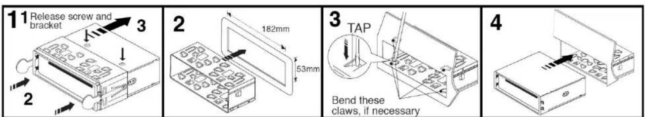HYUNDAI H-CDM8038 - Mounting angle adjustment - 1