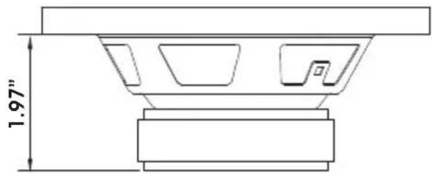 Crunch GRP5.2C - SPEAKER DIMENSIONS - 2