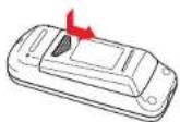 TOSHIBA TDP-S21 - ■ Loading dry-cell batteries into the remote control - 1