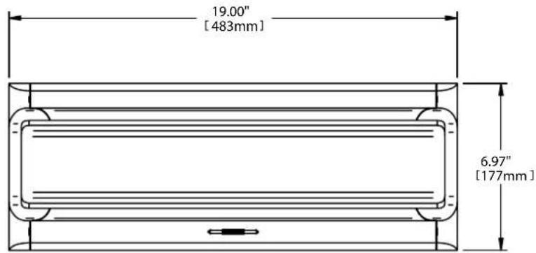 19.00" [483mm] 6.97" [177mm]