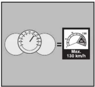= Max. 130 km/h