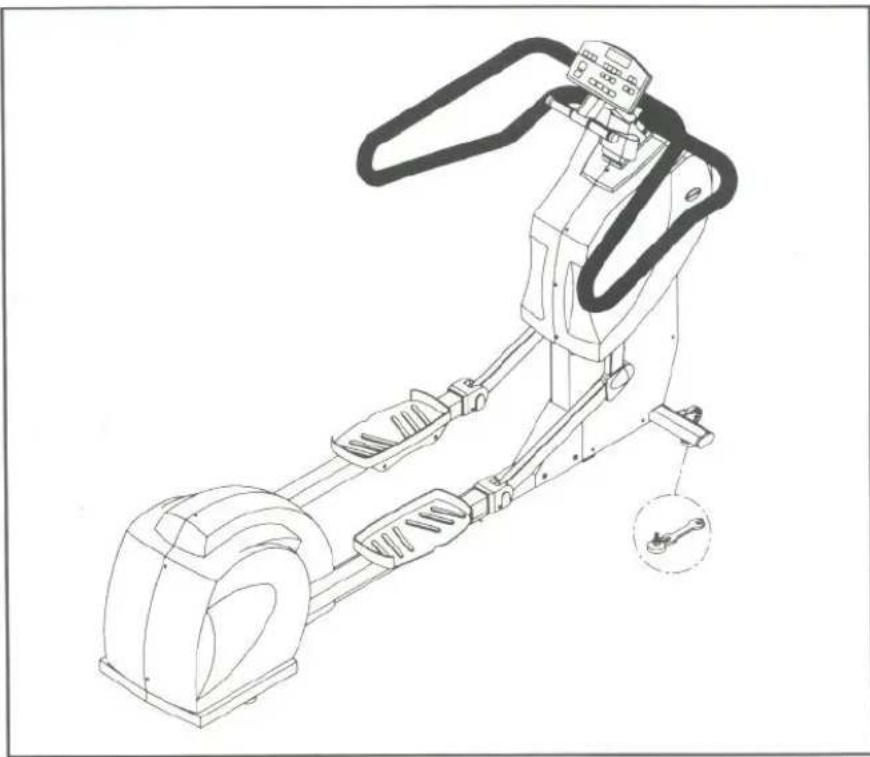 SportsArt 8007 - Floor Level Adjustment: - 1