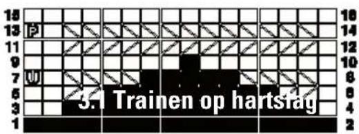 15 13 P 11 9 7 W 6 3 1 3. Trainen op hartslag 18 14 12 10 8 6 4 2