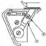 Technical diagram of a device with labeled components including a motor, contactor, and numbered parts