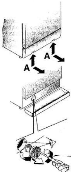 Technical diagram showing mechanical assembly with labeled components and directional arrows indicating motion or force vectors.