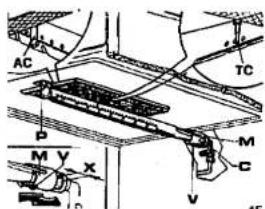 Technical diagram with labeled components and directional arrows, likely from an engineering or mechanical drawing.
