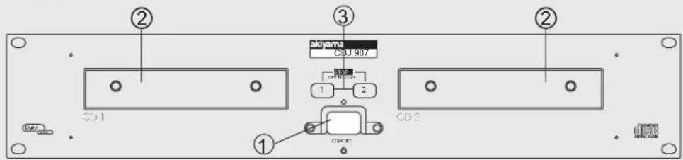Akiyama CDJ-907 - UNIDAD PRINCIPAL - 1