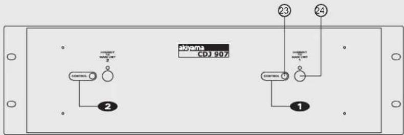 AKIYAMA CDJ 907 CONTROL 2 CONTROL 1 CONTROL 23 24