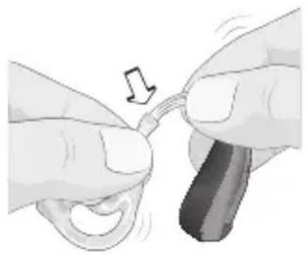 Sonic BL80 MN Bliss - Putting On Your Hearing Instrument – Earhook - 1