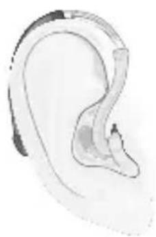 Sonic BL100 MN Bliss - Putting On Your Hearing Instrument – Earhook - 3